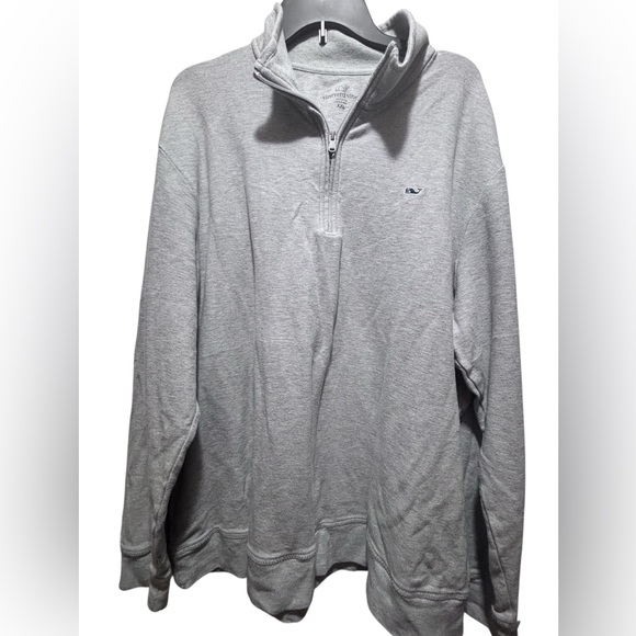 Men's Vineyard Vines Gray Quarter-Zip Size XXL - Picture 1 of 3